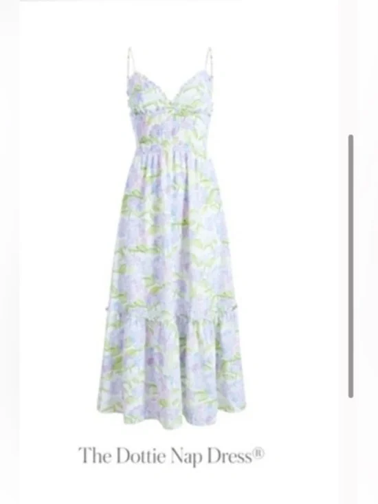 Hill House Home The Dottie Nap Dress Blue Hydrangea XXL - Picture 2 of 5